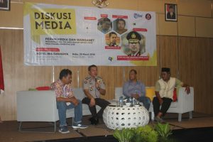foto acara diskusi menangkal politisi sara dan informasi Hoax menjelang pilkada serentak 2018