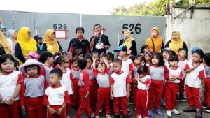 foto pelepasan pemberangkatan peserta outbond