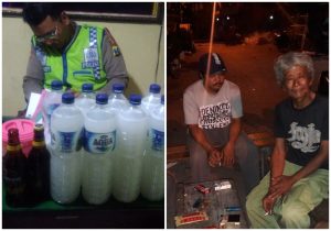 foto pesta miras jenis tuak diciduk polisi